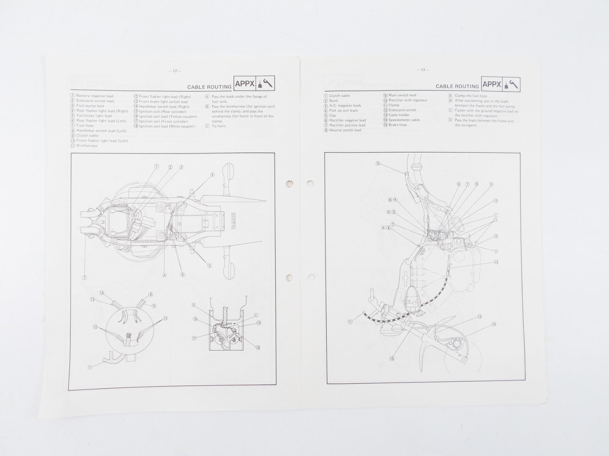 OEM 1989 YAMAHA XV535 SERVICE INFORMATION BOOKLET MANUAL 2YL-SE2 - MotoRaider
