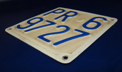 1970's VINTAGE MOTORCYCLE LICENSE PLATE PARMA ITALY SCOOTER DUCATI MORINI PARILL - MotoRaider