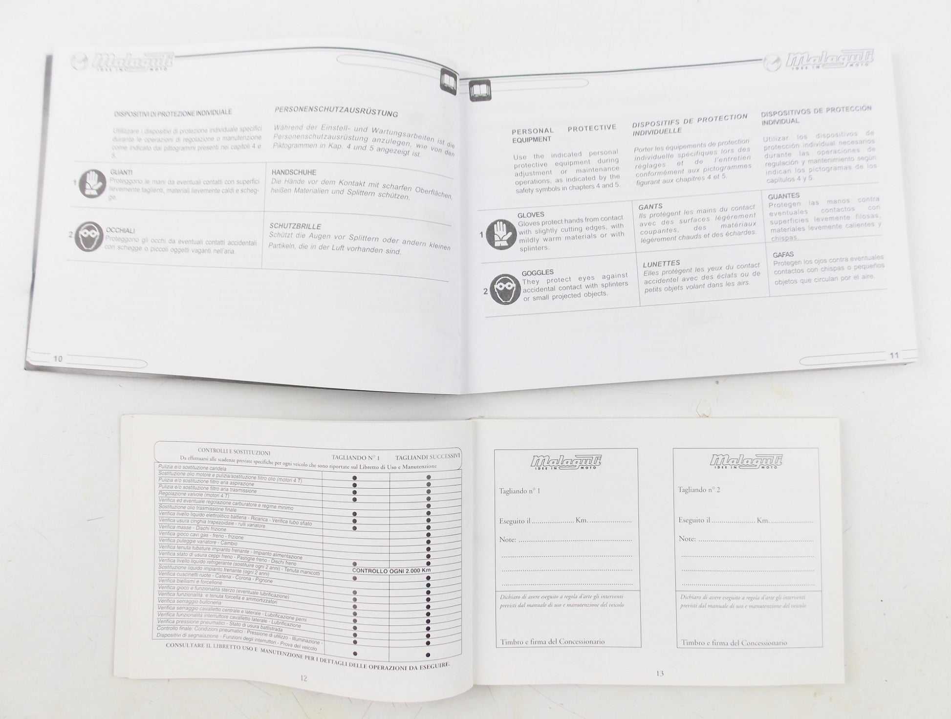 OEM MALAGUTI GRIZZLY 50 MOTOCROSS USER OWNER MANUAL + WARRANTY BOOK - MotoRaider