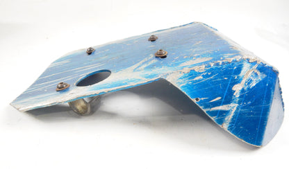 VINTAGE MOTORCYCLE ENGINE FRAME PROTECTOR SKID PLATE 15.25"x11.5" ENDURO CROSS - MotoRaider