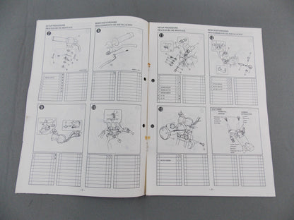 YAMAHA 1986 XV1000SE/XV1100S ASSEMBLY MANUAL ENGLISH ITALIAN GERMAN 2AE-28107-W0 - MotoRaider