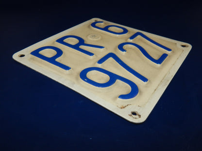 1970's VINTAGE MOTORCYCLE LICENSE PLATE PARMA ITALY SCOOTER DUCATI MORINI PARILL - MotoRaider
