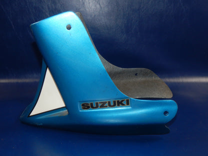 1980's SUZUKI GS GSX WINDLINE FIBERGLASS LOWER FAIRING ENGINE SPOILER COWL BLUE - MotoRaider