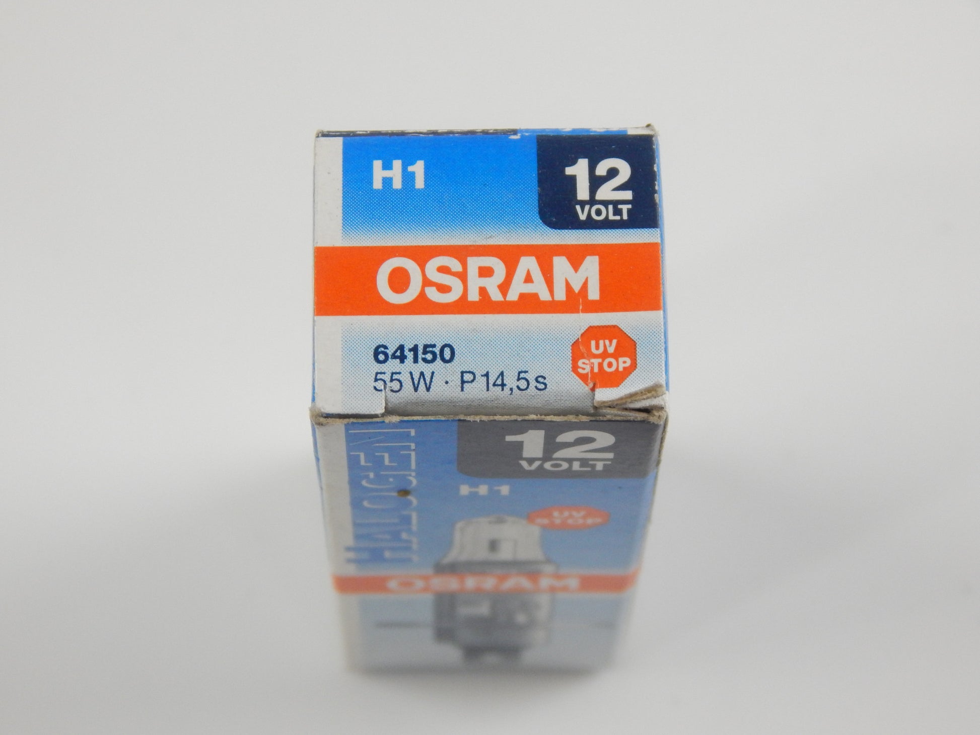 2 OSRAM H1 64150 HALOGEN HEADLIGHT BULB 12 VOLT 55W P14,5S MOTORCYCLE AUTOMOTIVE - MotoRaider