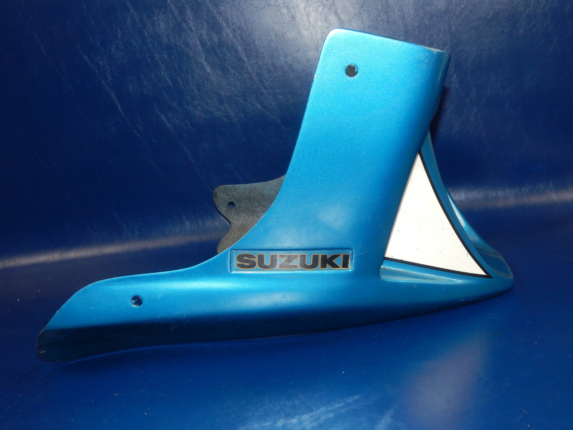 1980's SUZUKI GS GSX WINDLINE FIBERGLASS LOWER FAIRING ENGINE SPOILER COWL BLUE - MotoRaider