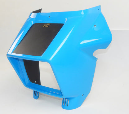 IC ITALCASCHI FIBERGLASS FAIRING COWLING BLUE SUZUKI DR 600 18x15" VINTAGE ITALY - MotoRaider