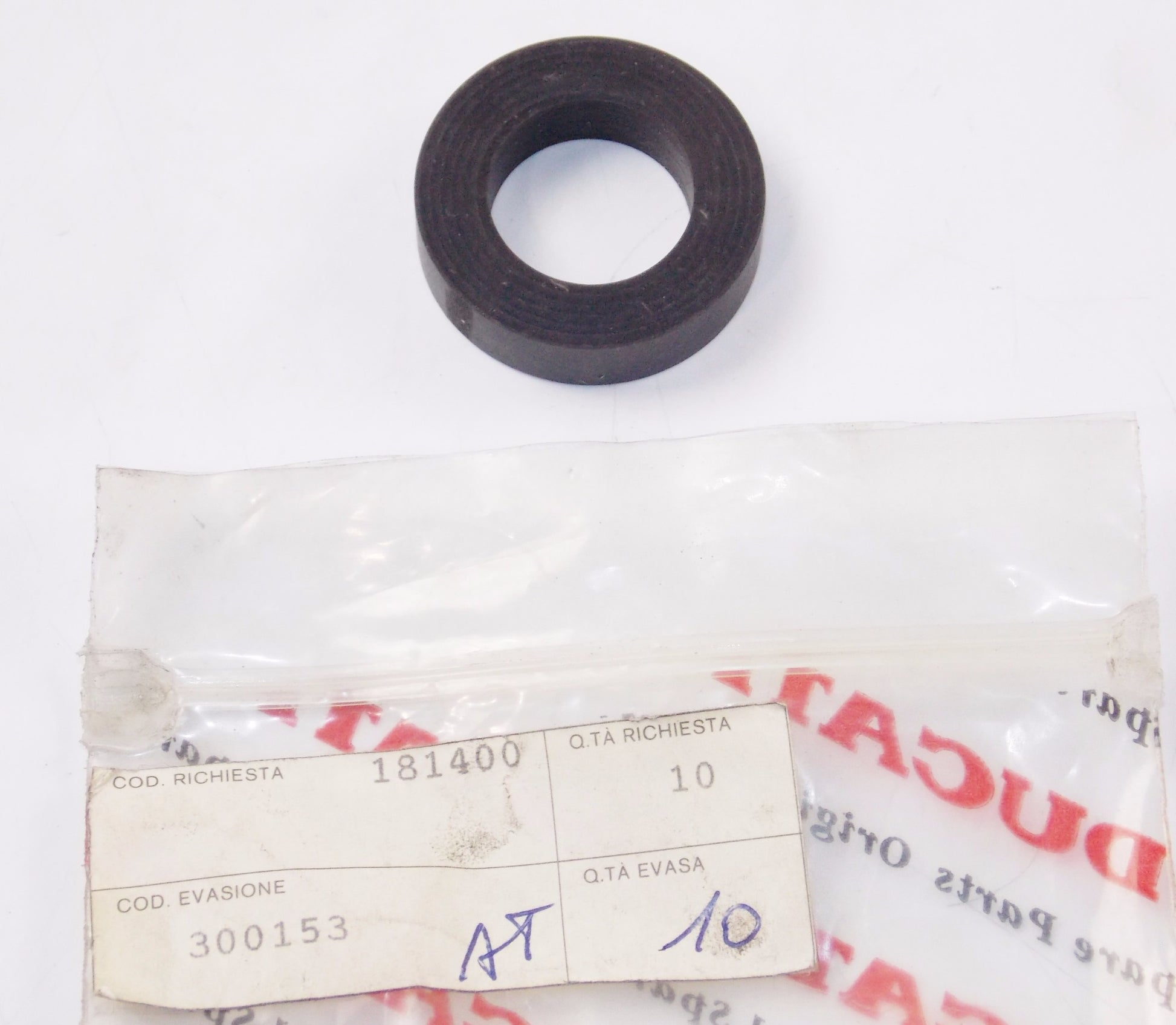 NOS OEM CAGIVA MORINI 500 / 500W LATERAL STAND BUMPER 300153 - MotoRaider