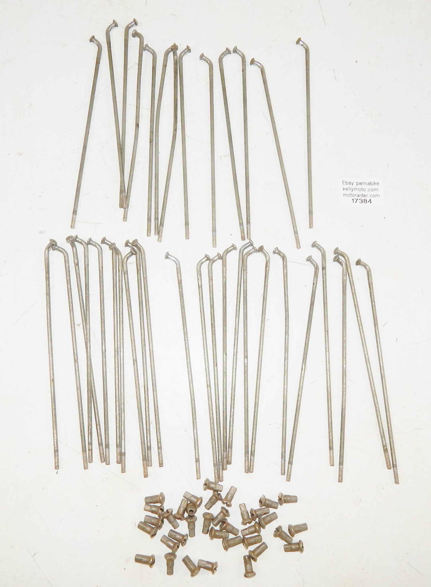 1968 ZUNDAPP ISDT REAR WHEEL SPOKES AND NIPPLES 36 SPOKES AND 35 NIPPLES VINTAGE - MotoRaider