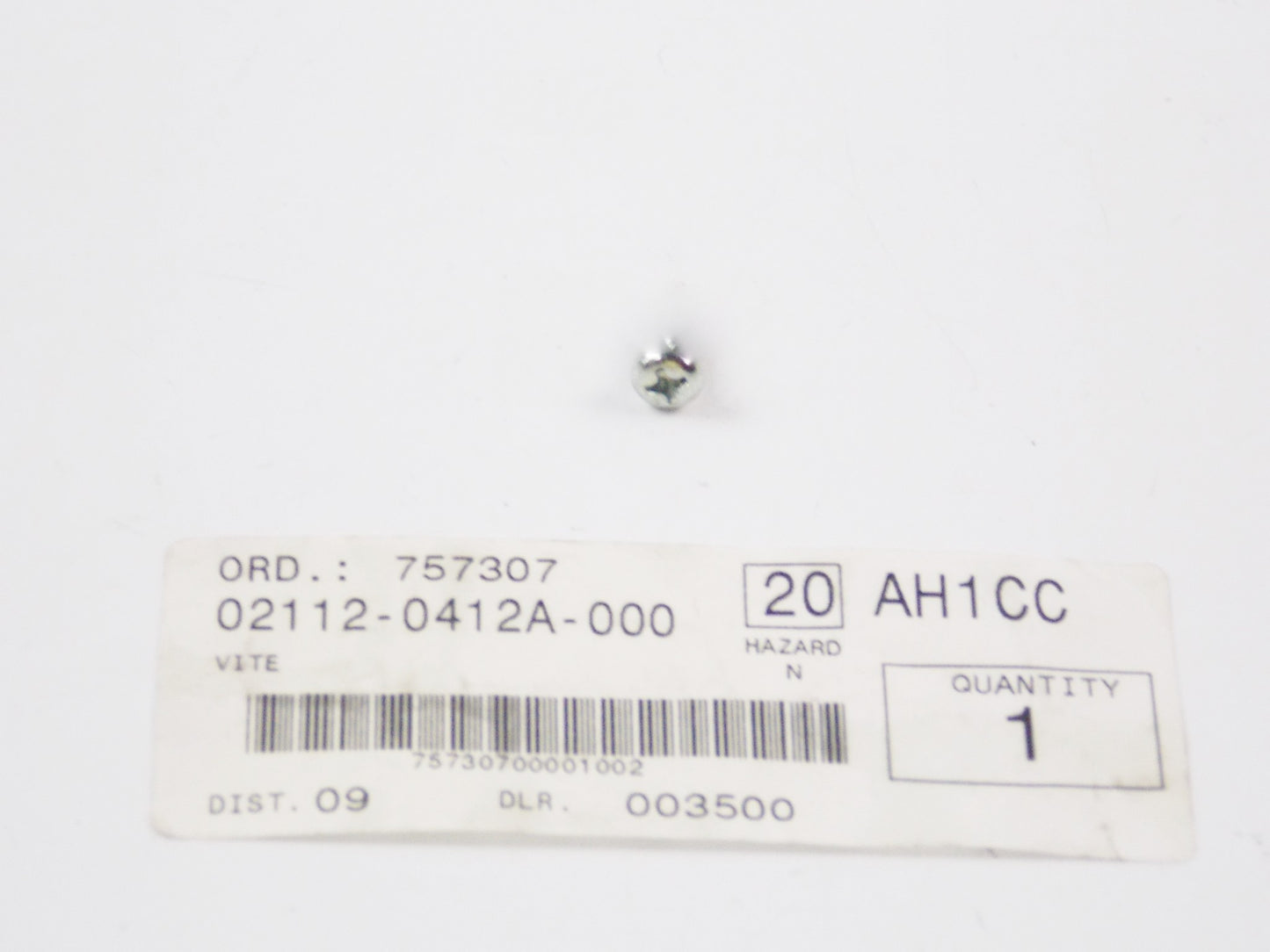 NOS OEM SUZUKI 2014-2017 GW250 | 2005-2017 DR-Z400 SCREW 02112-0412A-000 - MotoRaider