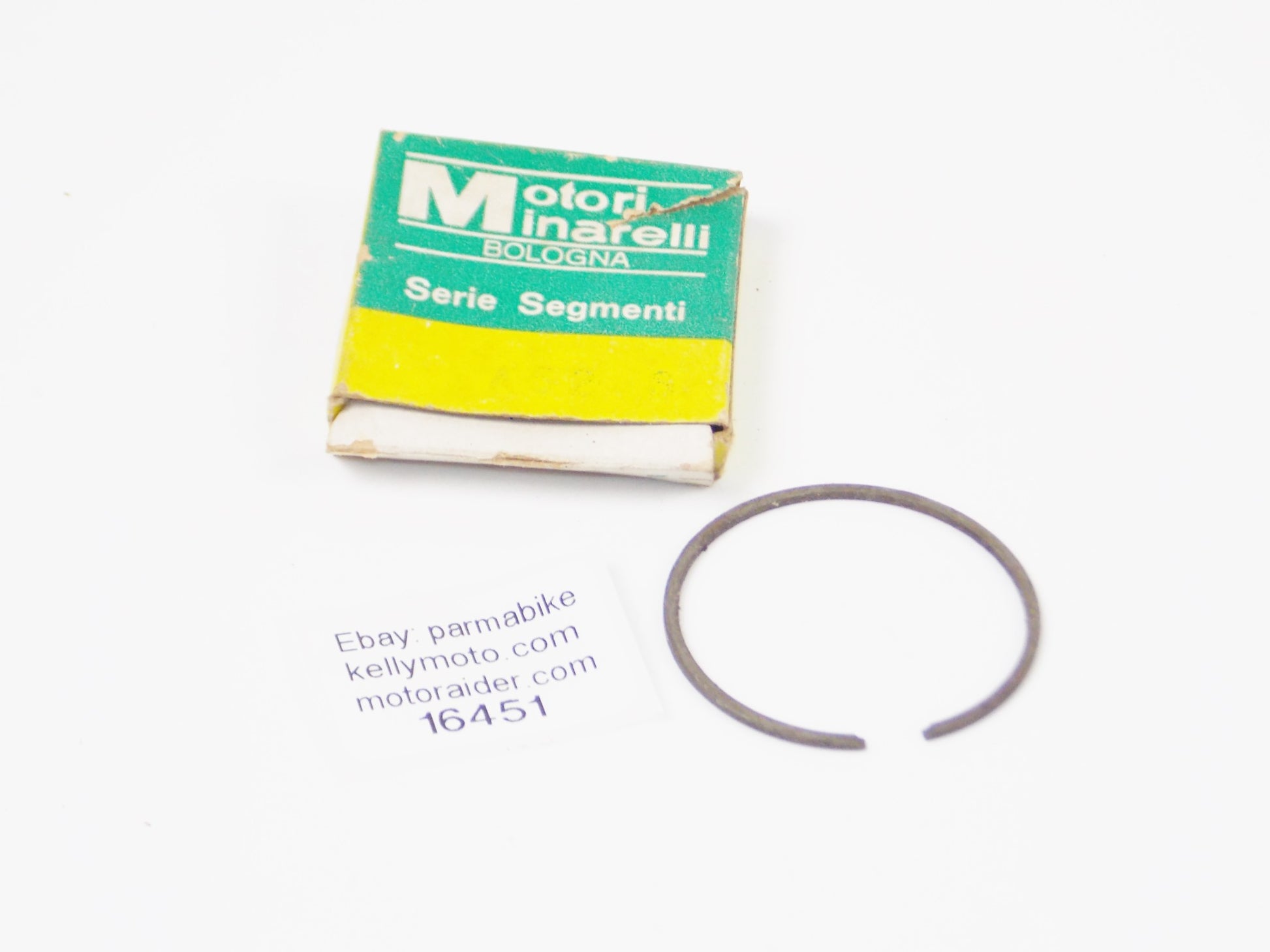 VINTAGE MOTORCYCLE MINARELLI MOTOR ENGINE A52-6 PISTON RING 44.60 mm ITALY - MotoRaider