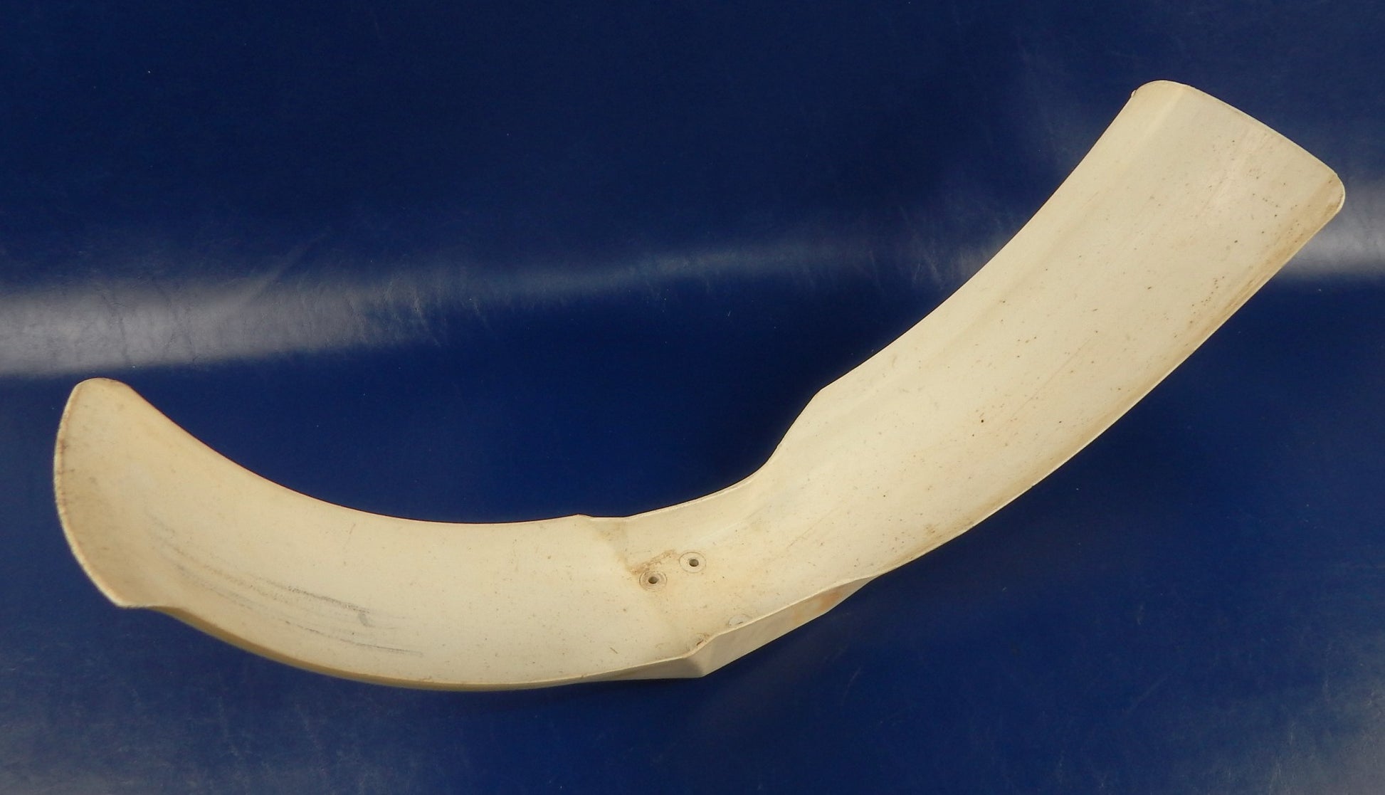 PRESTON PETTY MX MUD GUARD FRONT FENDER WHITE PLASTIC L=39" VINTAGE ENDURO CROSS - MotoRaider