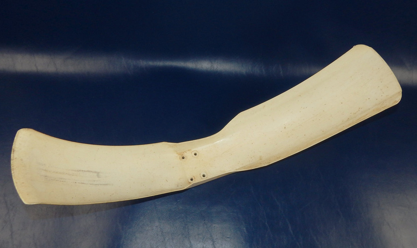 PRESTON PETTY MX MUD GUARD FRONT FENDER WHITE PLASTIC L=39" VINTAGE ENDURO CROSS - MotoRaider