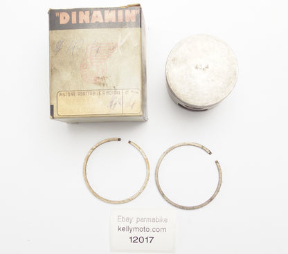 NOS DINAMIN PISTON + RINGS + PIN DIAMETER 40.4 mm GARELLI 50 cc 3-SPEED - MotoRaider