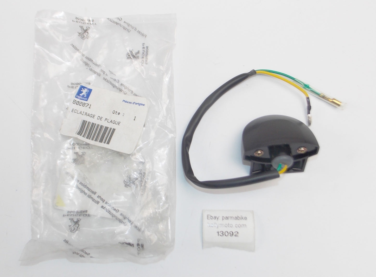 OEM PEUGEOT 2016 TWEET 50 NA / 2017 TWEET 50 A X LICENSE PLATE LIGHT # 802071 - MotoRaider