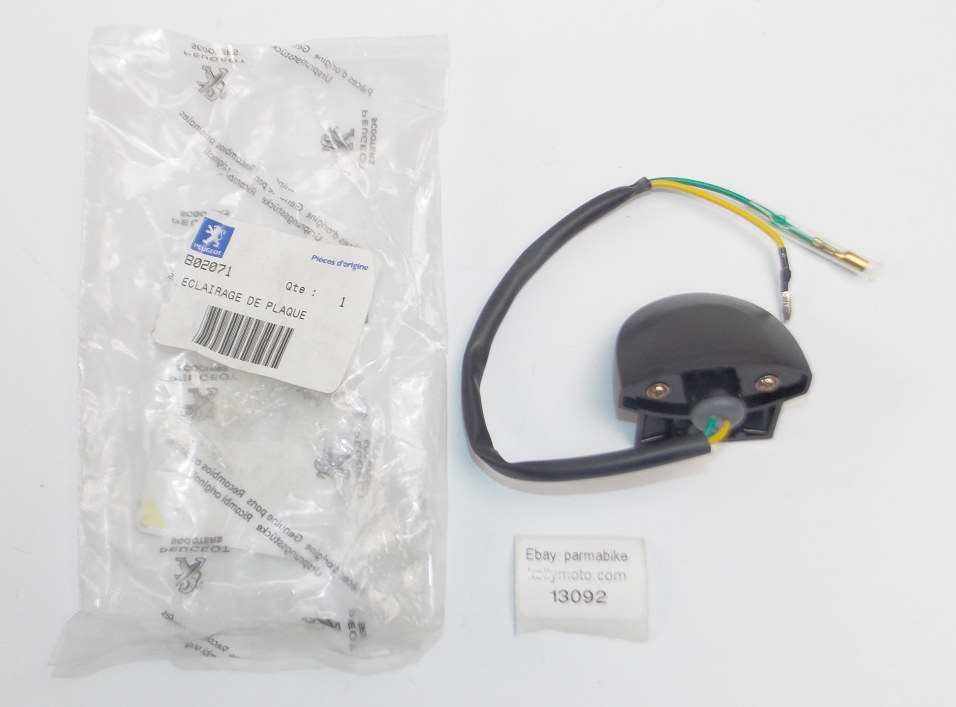 OEM PEUGEOT 2016 TWEET 50 NA / 2017 TWEET 50 A X LICENSE PLATE LIGHT # 802071 - MotoRaider
