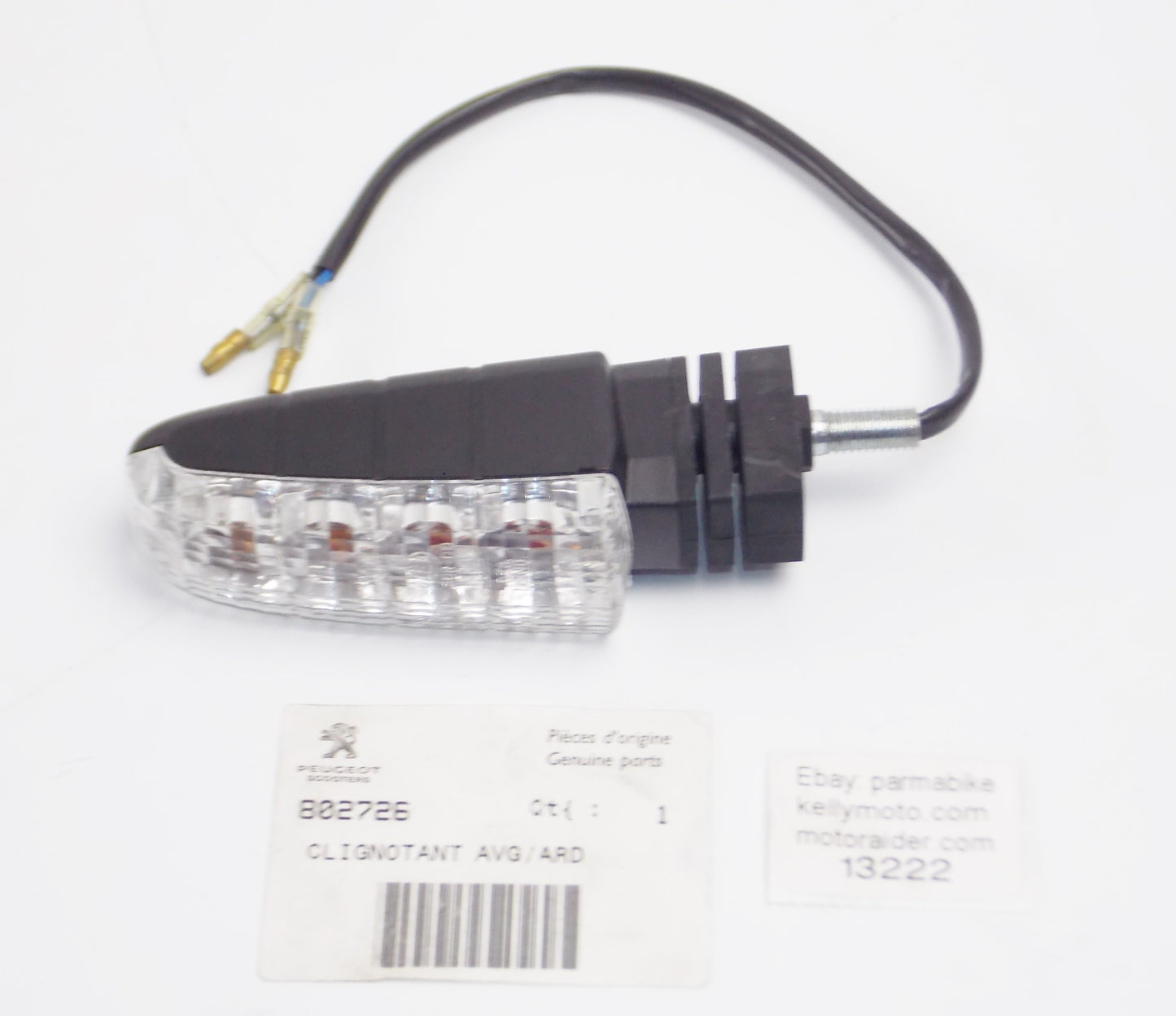 OEM PEUGEOT TURN SIGNAL BLINKER FLASHER LIGHT CLEAR RIGHT LEFT  #  802726 - MotoRaider