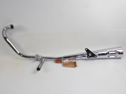 OEM SUZUKI 1984-1987 GS450 RIGHT HAND EXHAUST MUFFLER PIPE # 14301-44450 - MotoRaider
