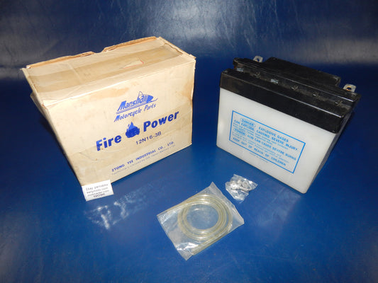 FIRE POWER MOTORCYCLES BATTERY 12N16-3B SNOWMOBILE QUAD MOPED ATV - MotoRaider