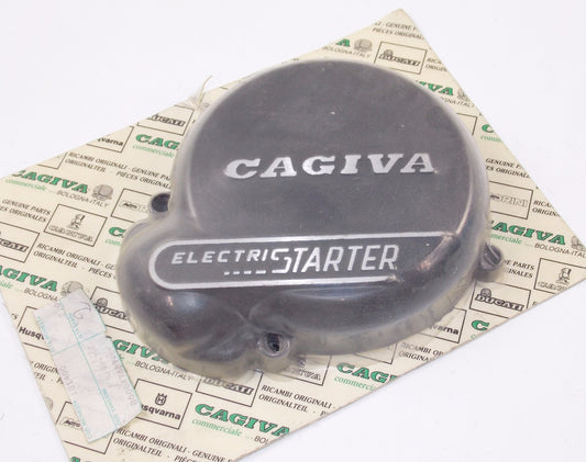 NOS OEM CAGIVA 1987 ALETTA ORO 125S2 ELFANTRE 125 LEFT CRANKCASE COVER 800047689 - MotoRaider