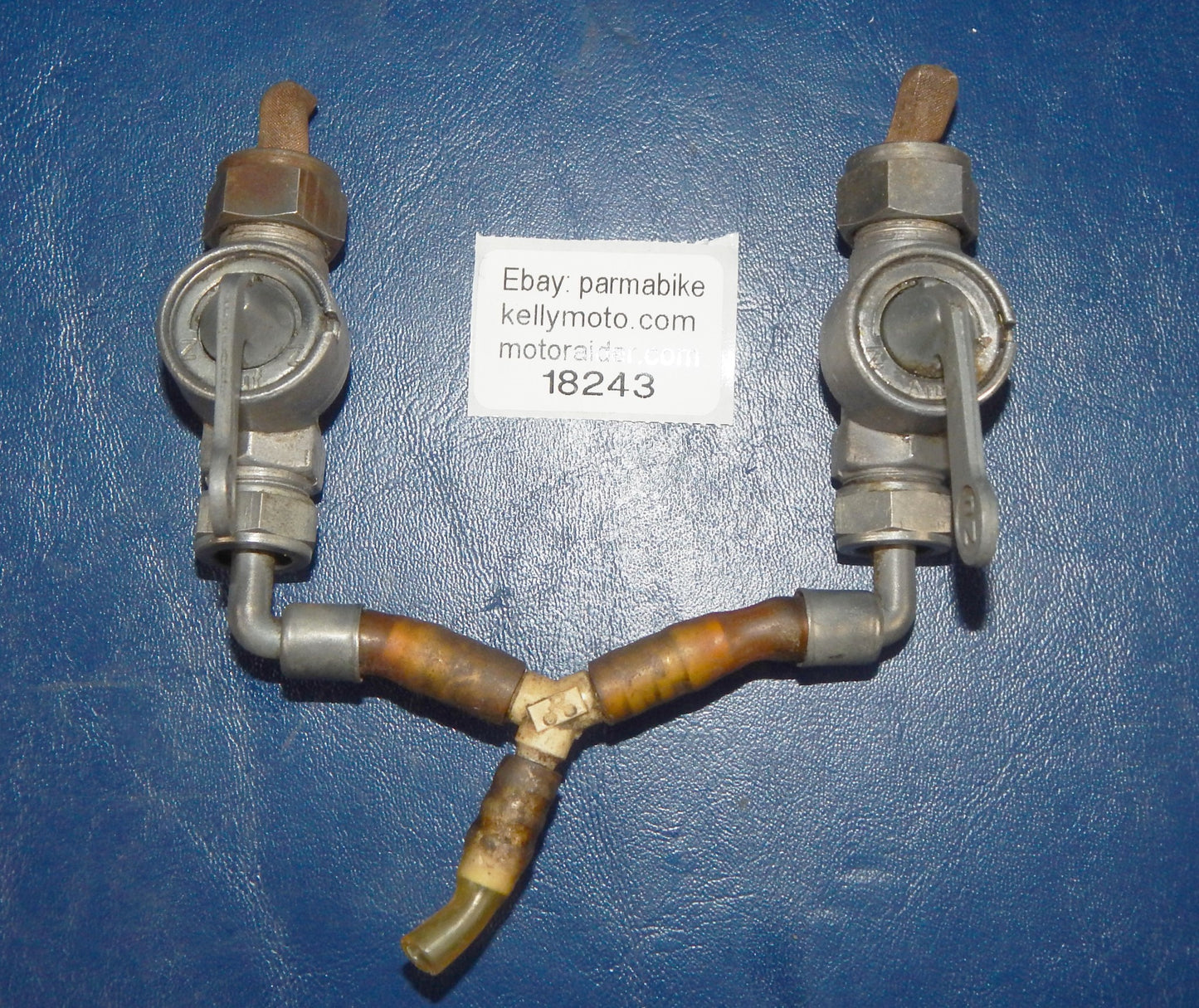 PAIR 1970's KARKOMA PETOCOCK FUEL VALVE THREAD 16mm PUCH MAICO HUSQVARNA - MotoRaider