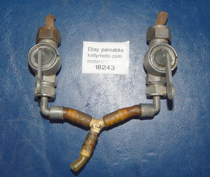 PAIR 1970's KARKOMA PETOCOCK FUEL VALVE THREAD 16mm PUCH MAICO HUSQVARNA - MotoRaider