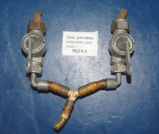 PAIR 1970's KARKOMA PETOCOCK FUEL VALVE THREAD 16mm PUCH MAICO HUSQVARNA - MotoRaider