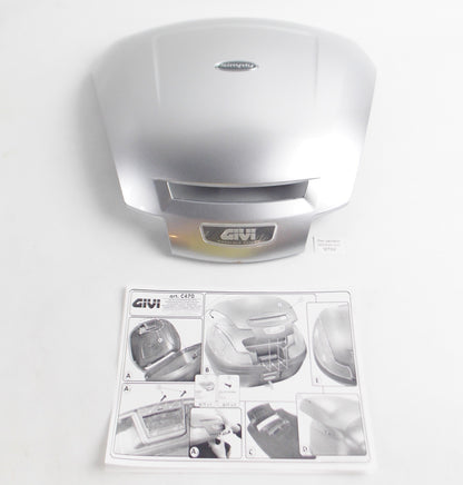 GIVI C470 TOP CASE LUGGAGE E470 SILVER COVER LID PANEL C470G765 - MotoRaider