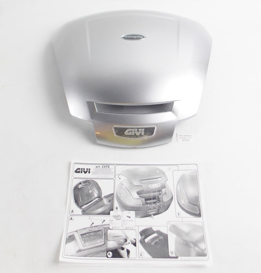 GIVI C470 TOP CASE LUGGAGE E470 SILVER COVER LID PANEL C470G765 - MotoRaider