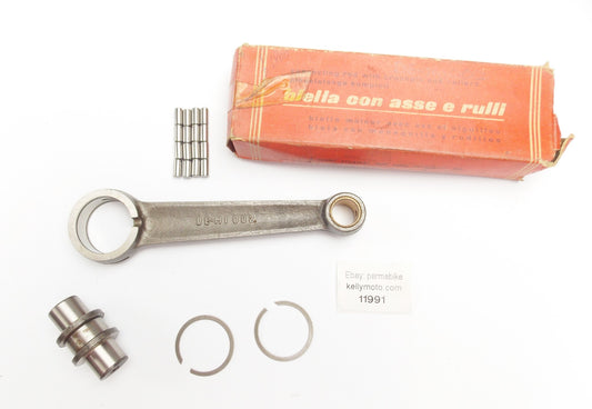 NOS DE-MI 0002 PISTON CONNECTING ROD+BEARING+PINS F.B. MONDIAL 160 MOTOR ENGINE - MotoRaider