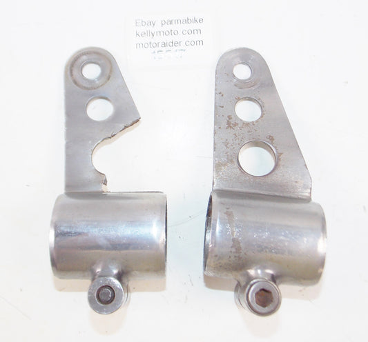 1972 MORINI CORSARO 125 HEADLIGHT BRACKETS FORK MOUNTS EARS - MotoRaider
