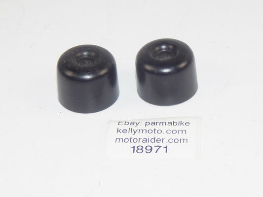 1pr YAMAHA HANDLEBAR GRIPS END WEIGHT TT XT RT FJ FZ DT TZ D=27mm VINTAGE - MotoRaider