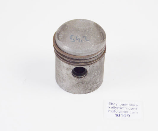 NOS ASSO WERKE 1462 PISTON 54.2MM +RINGS + PIN VINTAGE ITALY 16149 - MotoRaider
