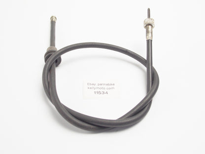 1986 CAGIVA 125 ELEFANTRE BLACK VINYL TACHOMETER CABLE ELEFANT-3 - MotoRaider