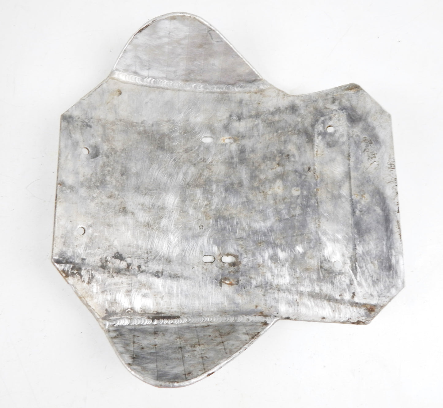 VINTAGE MOTORCYCLE ENGINE FRAME PROTECTOR SKID PLATE 15"x14.5" ENDURO MOTOCROSS - MotoRaider
