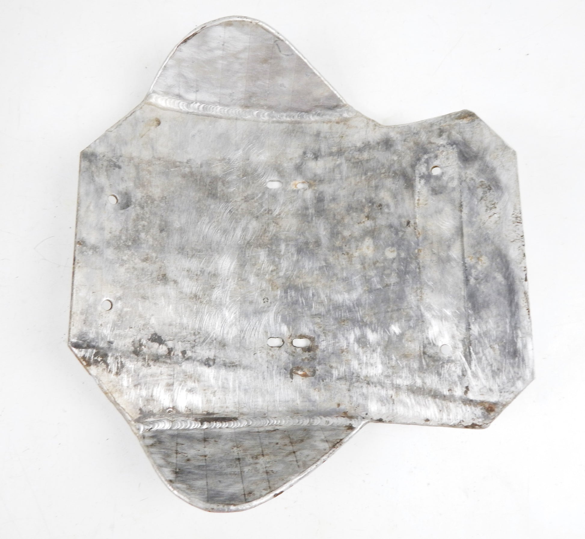 VINTAGE MOTORCYCLE ENGINE FRAME PROTECTOR SKID PLATE 15"x14.5" ENDURO MOTOCROSS - MotoRaider