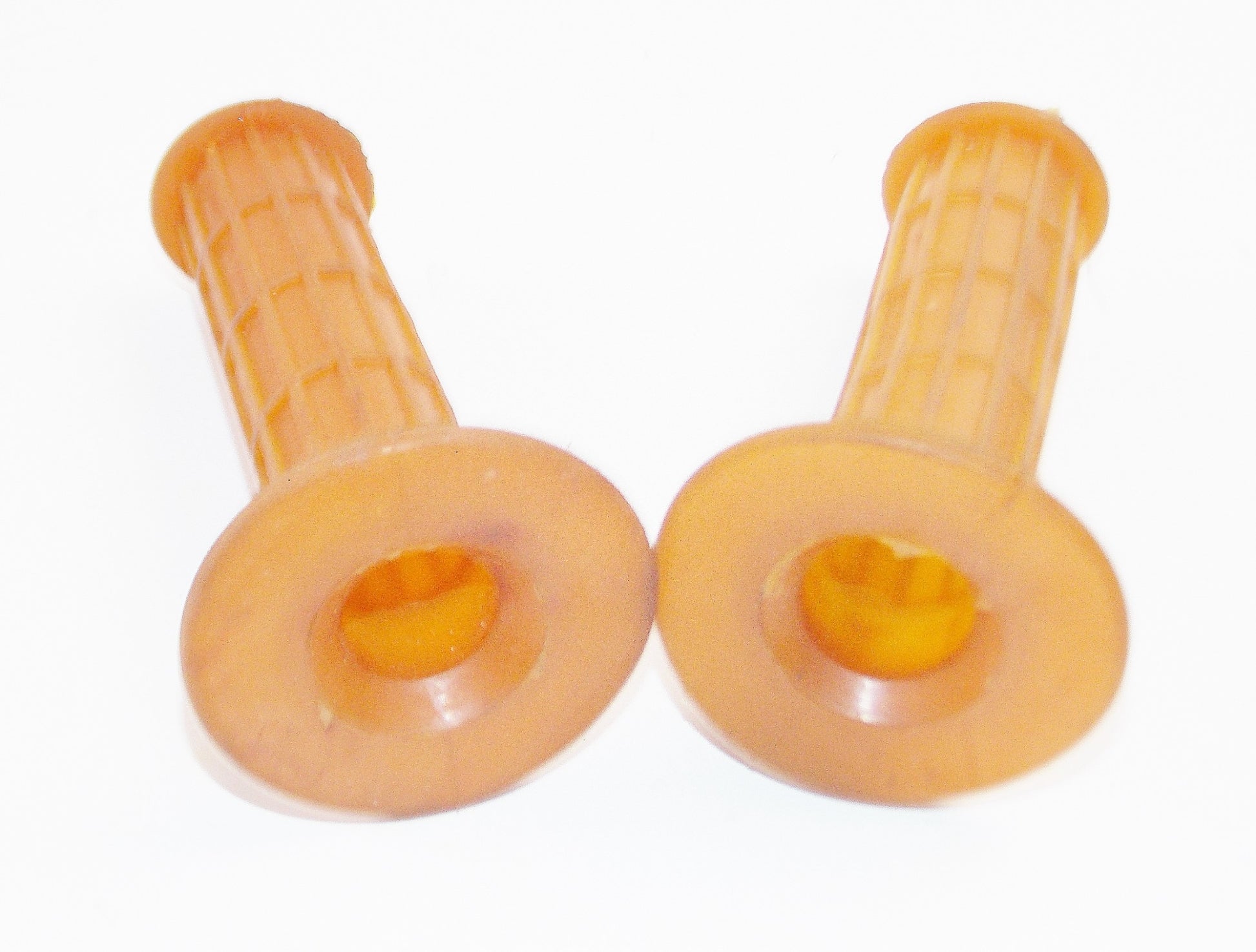 VINTAGE 22mm HANDLERBAR NATURAL RUBBER GRIPS MORINI DUCATI LAVERDA GUZZI BENELLI - MotoRaider