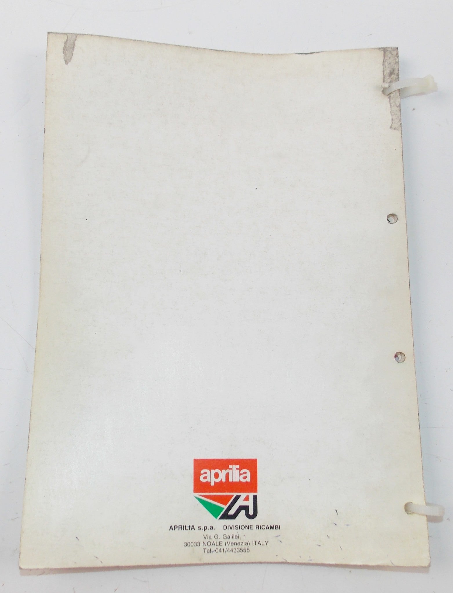 APRILIA 1987 TUAREG 125 SPARE PARTS CATALOG ENGLISH/FRENCH/GERMAN/SPANISH 254 - MotoRaider