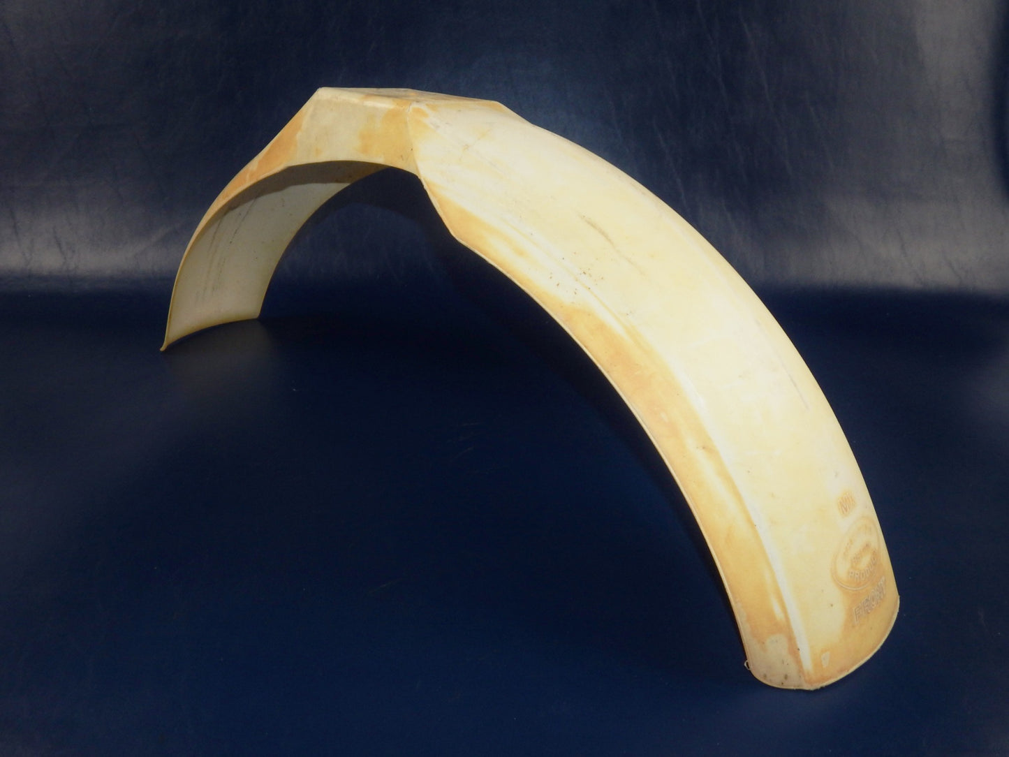 PRESTON PETTY MX MUD GUARD FRONT FENDER WHITE PLASTIC L=39" VINTAGE ENDURO CROSS - MotoRaider