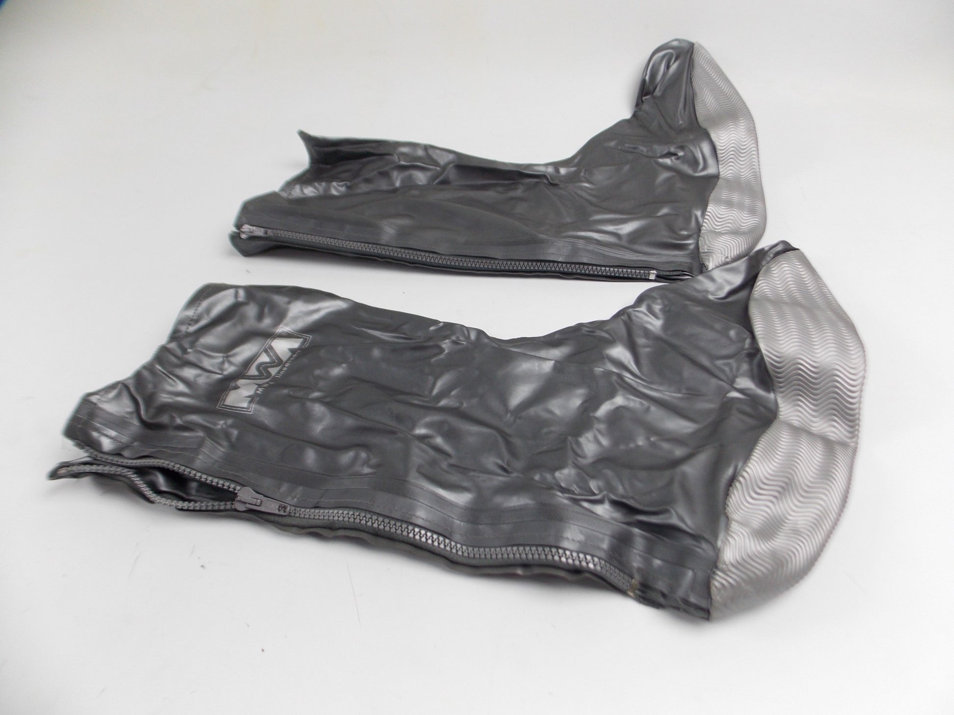 MWA OVER SHOES RAIN BOOT COVER GRAY LARGE 13"1/2 WIDTH=8" 1/2 MOTORCYCLE RIDING - MotoRaider