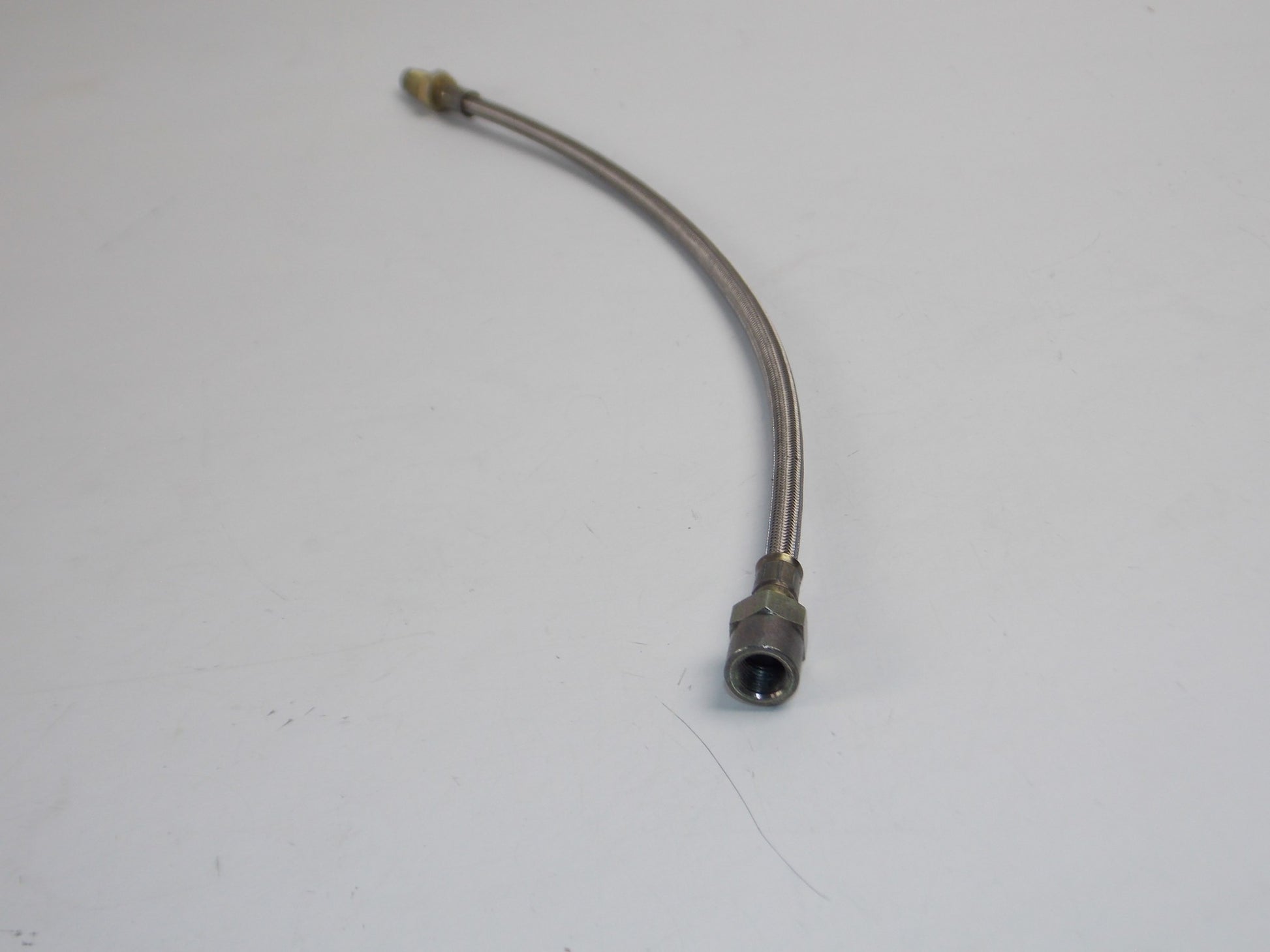 BRAIDED HYDRAULIC HOSE L=390mm THREAD 10mm HOSE OD=7mm MALE FEMALE BRAKE CLUTCH - MotoRaider