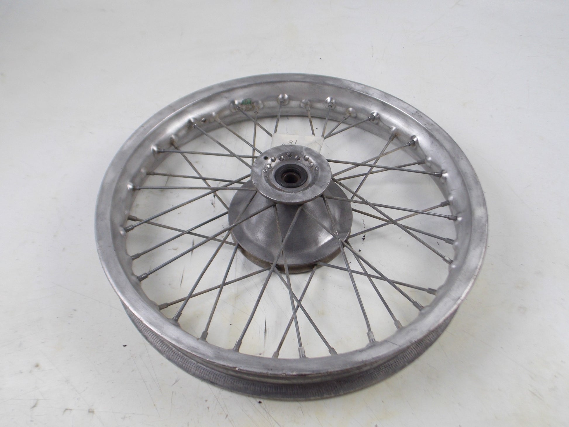 18" REAR WHEEL RIM HUB SPOKES GRIMECA BETA APRILIA GILERA VINTAGE ITALY - MotoRaider