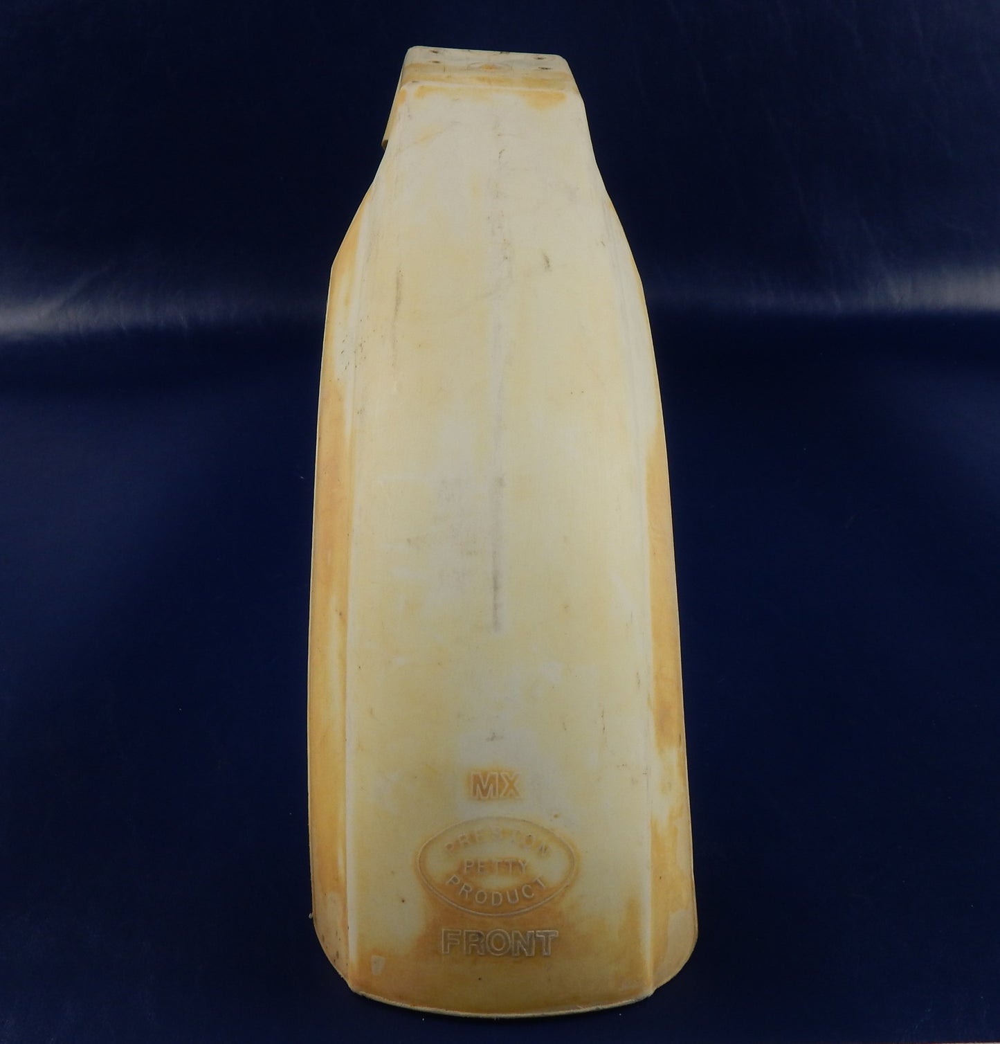 PRESTON PETTY MX MUD GUARD FRONT FENDER WHITE PLASTIC L=39" VINTAGE ENDURO CROSS - MotoRaider