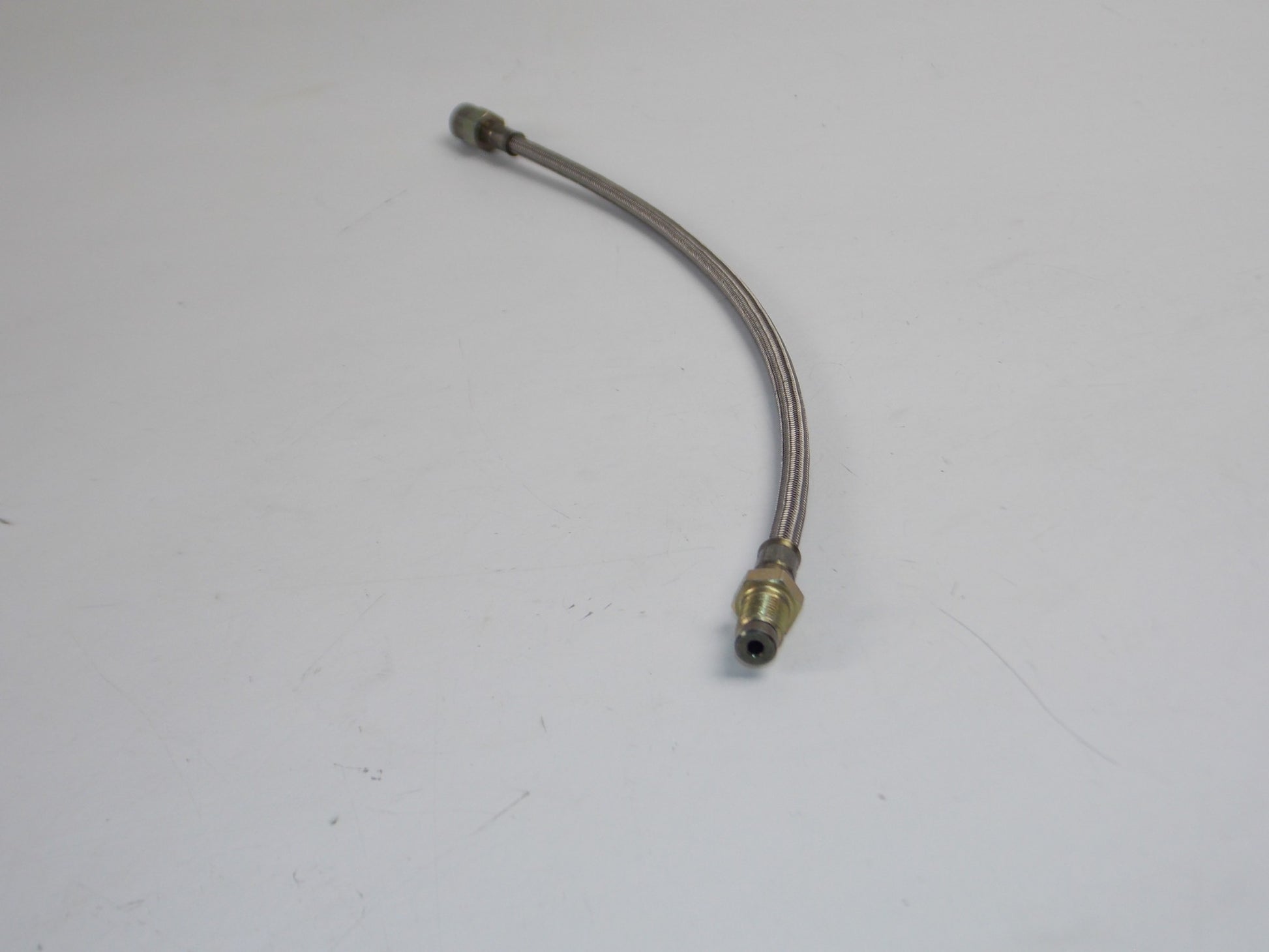 BRAIDED HYDRAULIC HOSE L=390mm THREAD 10mm HOSE OD=7mm MALE FEMALE BRAKE CLUTCH - MotoRaider