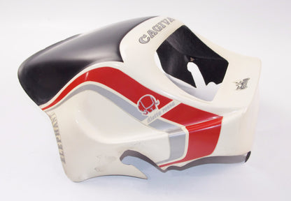 OEM CAGIVA ALETTA ROSSA/ELEFANT 125 HEADLIGHT COVER FIBER GLASS WHITE COSMOTO - MotoRaider