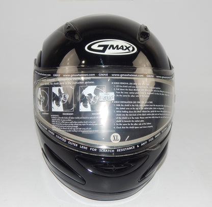 GMAX GM44S FULL FACE MODULAR HELMET BLACK SIZE XL MOTOTRCYCLE SNOWMOBILE ATV - MotoRaider