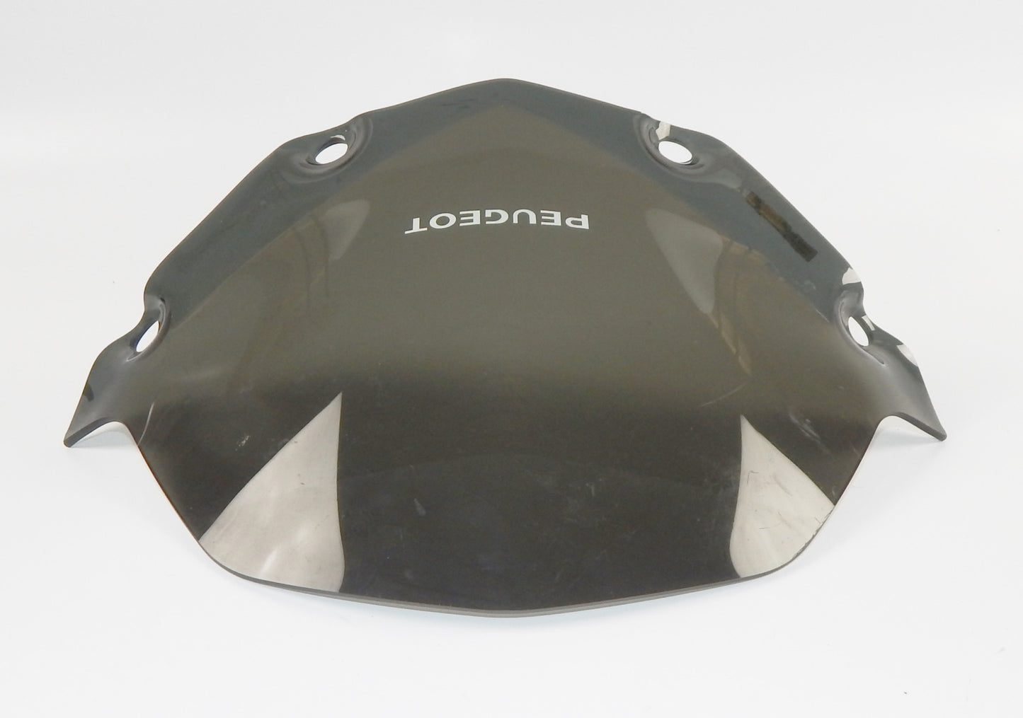 SCOOTER PEUGEOT WINDSHIELD SCREEN GRAY 1177090600 GEOPOLIS SATELLIS H=10.75" - MotoRaider