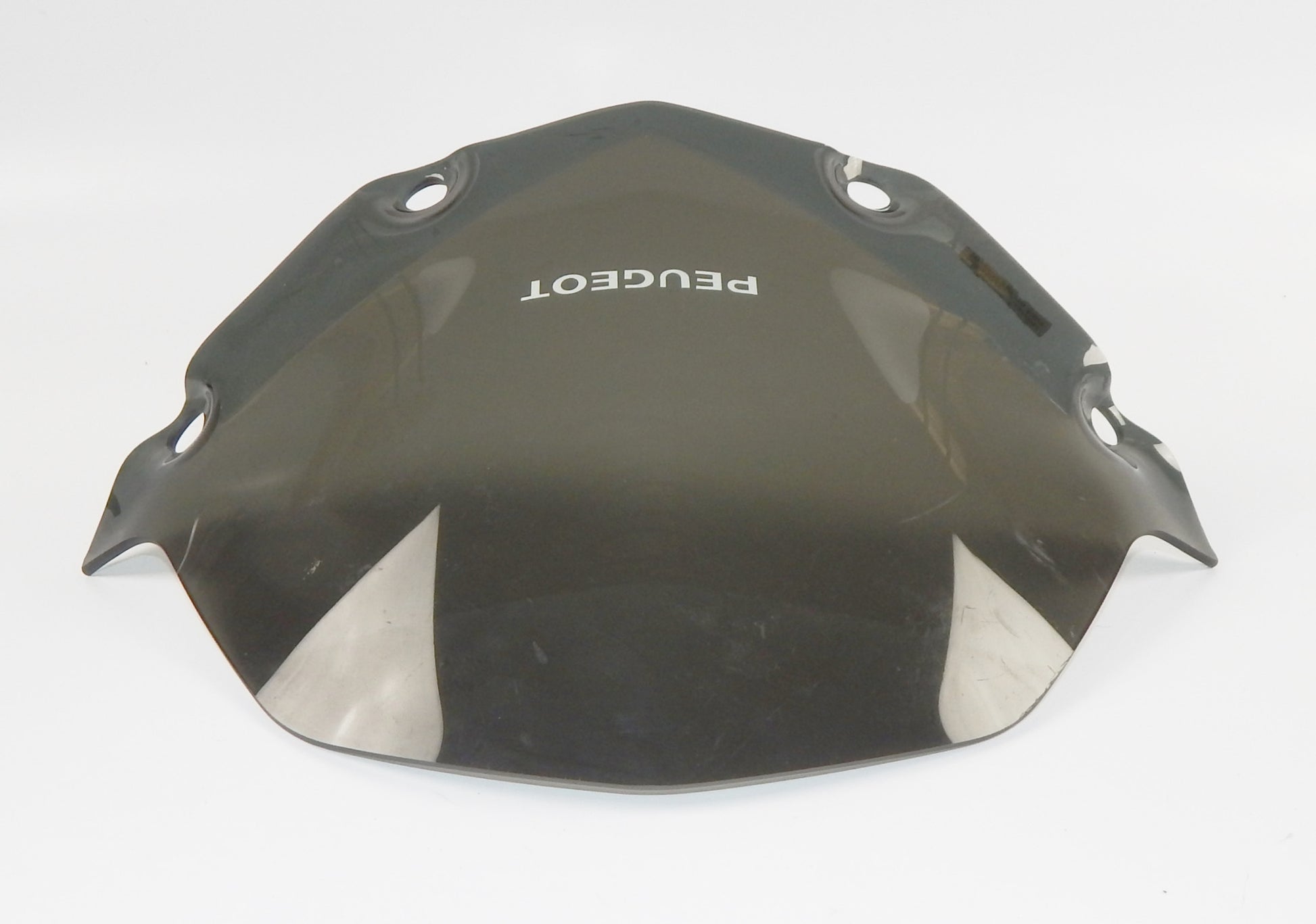 SCOOTER PEUGEOT WINDSHIELD SCREEN GRAY 1177090600 GEOPOLIS SATELLIS H=10.75" - MotoRaider