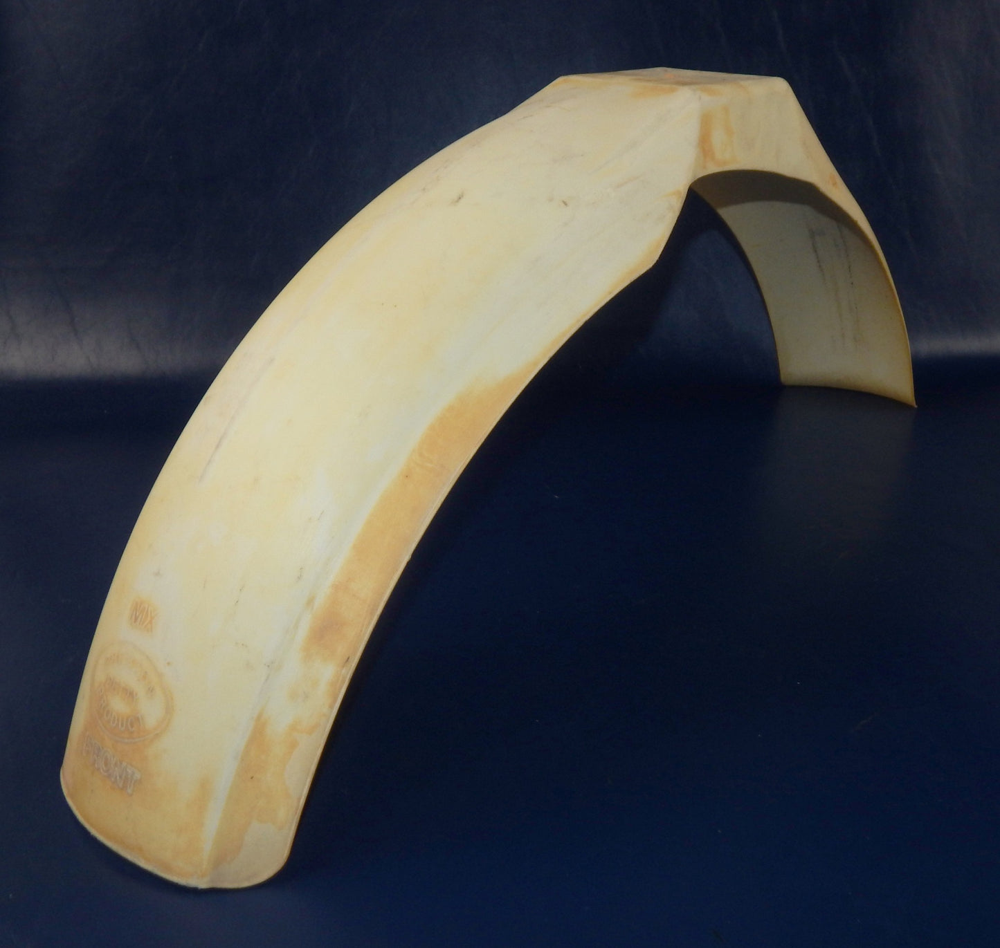 PRESTON PETTY MX MUD GUARD FRONT FENDER WHITE PLASTIC L=39" VINTAGE ENDURO CROSS - MotoRaider