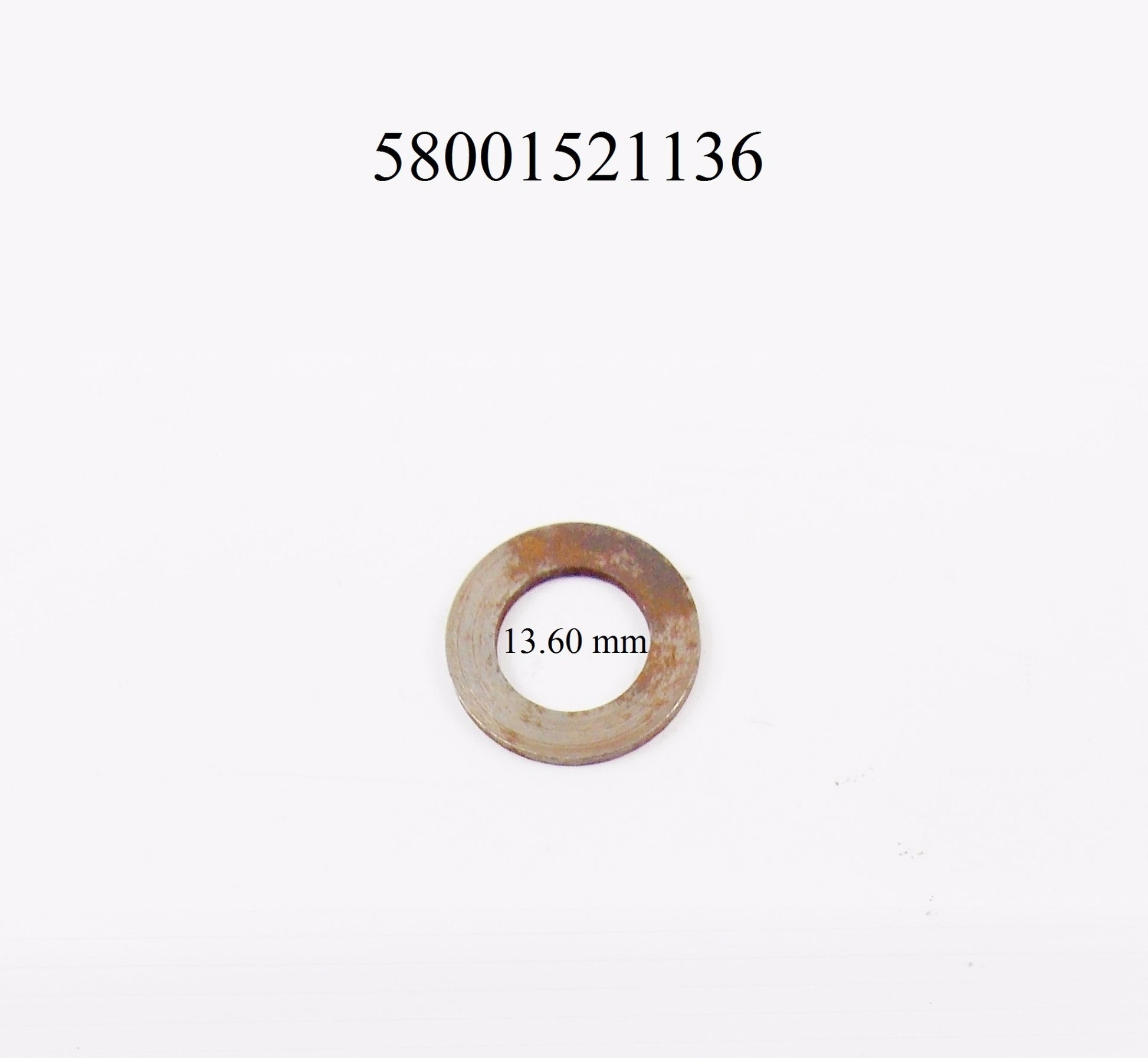 OEM KTM 1990 500/600 LC4 MX FRONT FORK PRESSURE DAMPING DISC 13.6 mm 58001521136 - MotoRaider