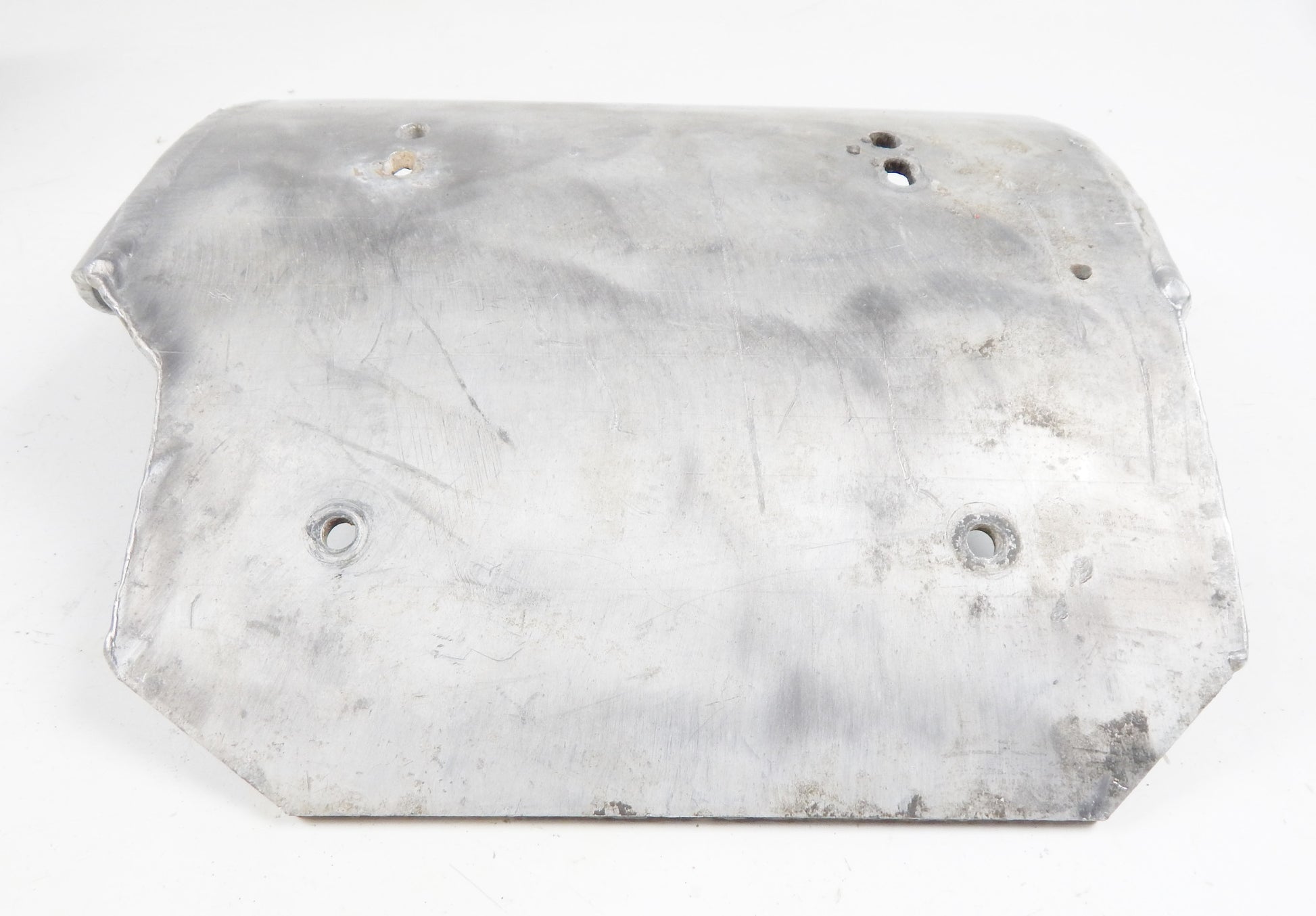 VINTAGE MOTORCYCLE ENGINE FRAME PROTECTOR SKID PLATE 15"x14.5" ENDURO MOTOCROSS - MotoRaider